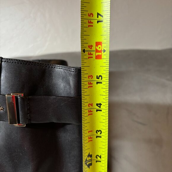 KATE SPADE Ronnie Black Leather Knee High Boots Size 6 1/2 - Picture 10 of 10